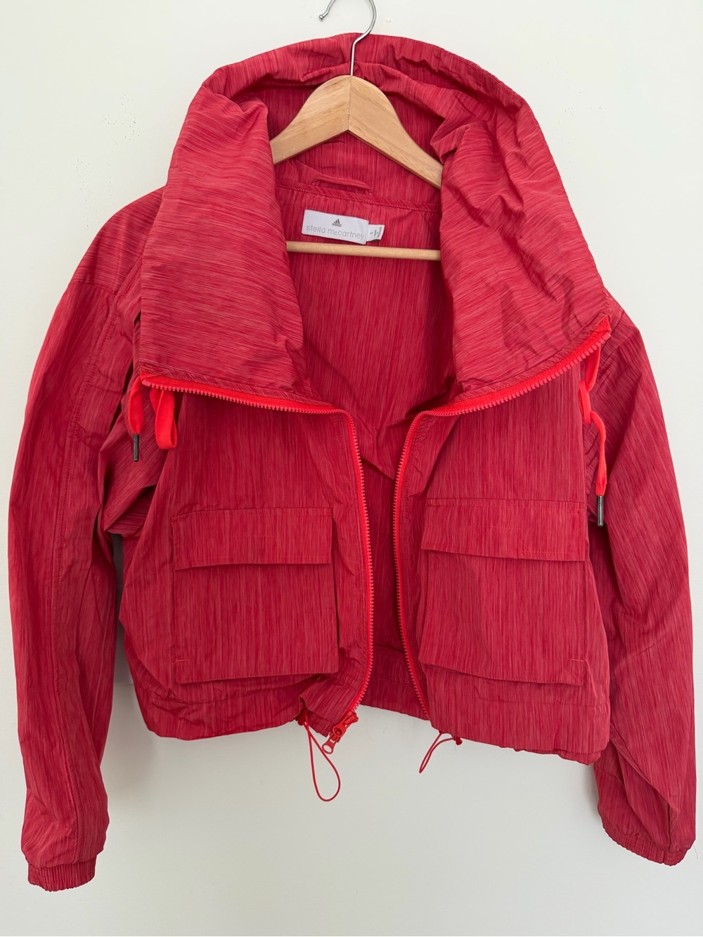 Stella McCartney x Adidas Red Hooded Jacket